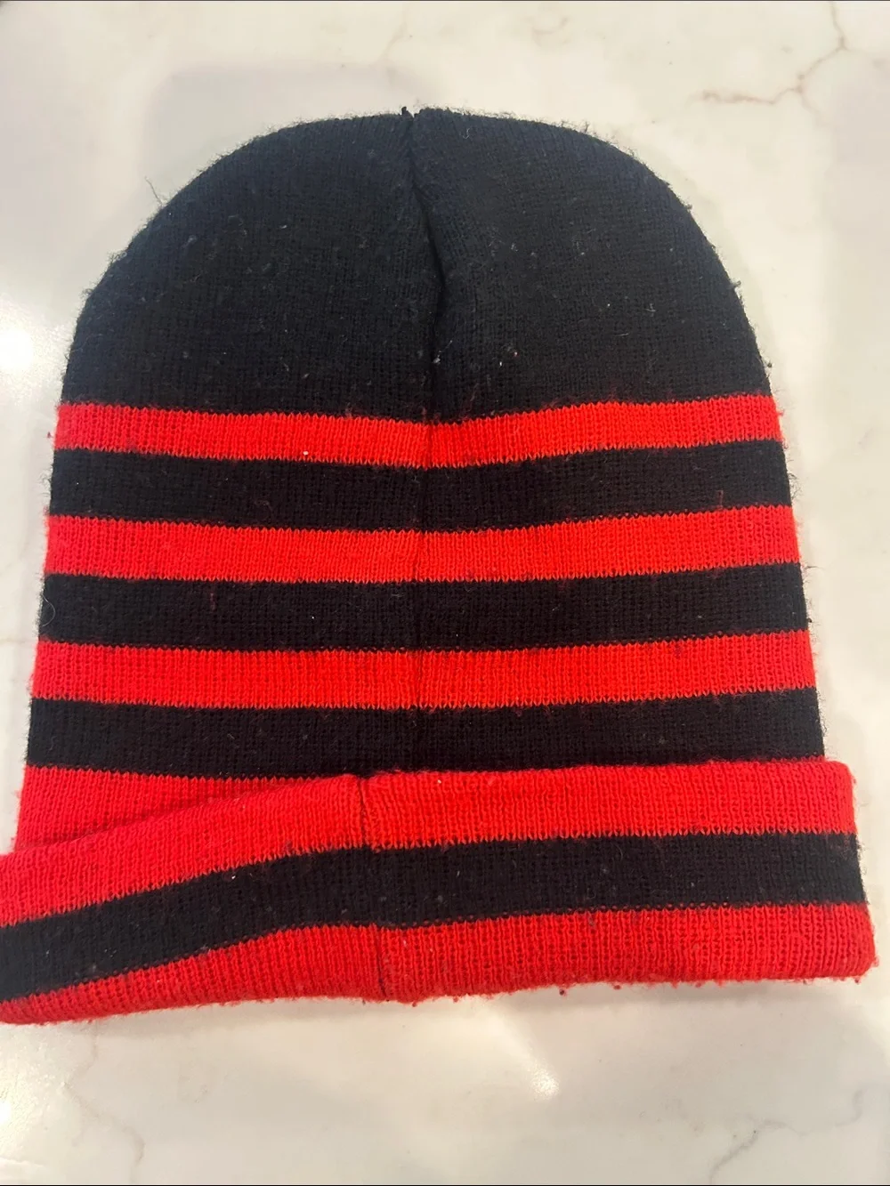 Spiderman Black & Red Striped Beanie and Neck Warmer Set